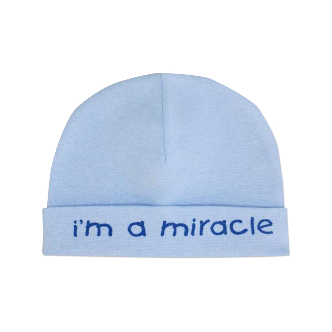 I'm a miracle blue cap.