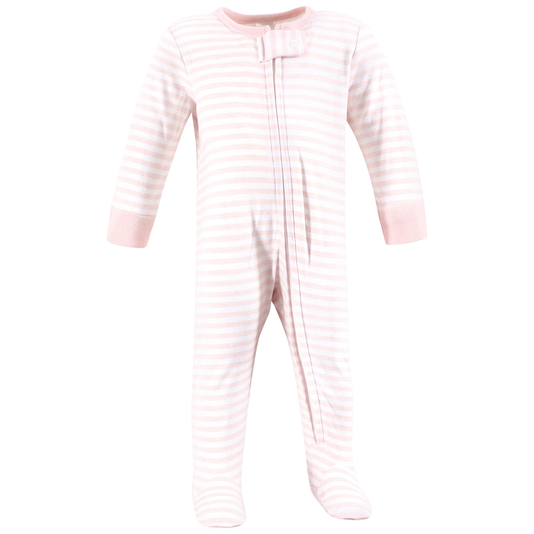 Pink Bows 3-Piece Footie Set