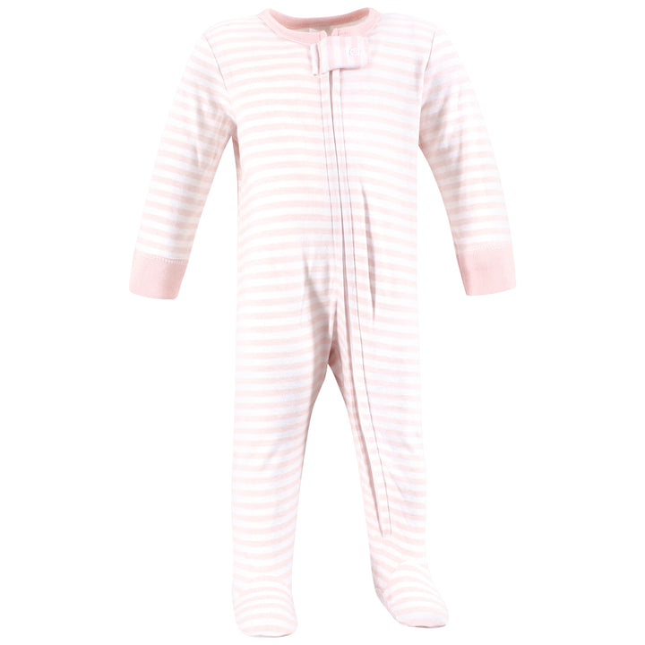 Pink Bows 3-Piece Footie Set