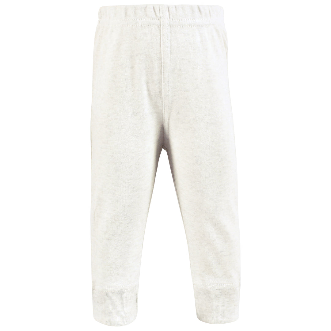 Mauve Neutral Cotton Pants and Leggings Set