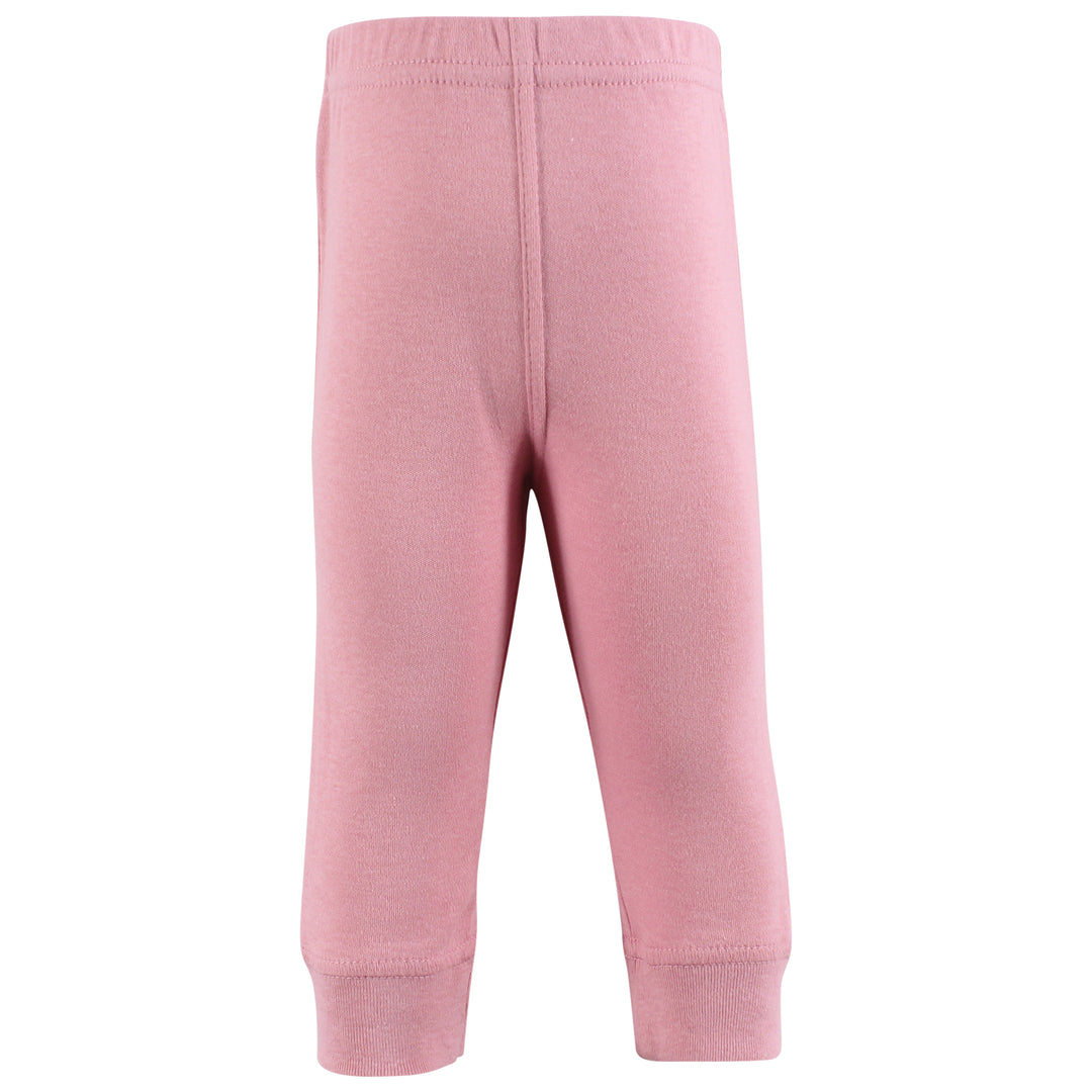 Mauve Neutral Cotton Pants and Leggings Set