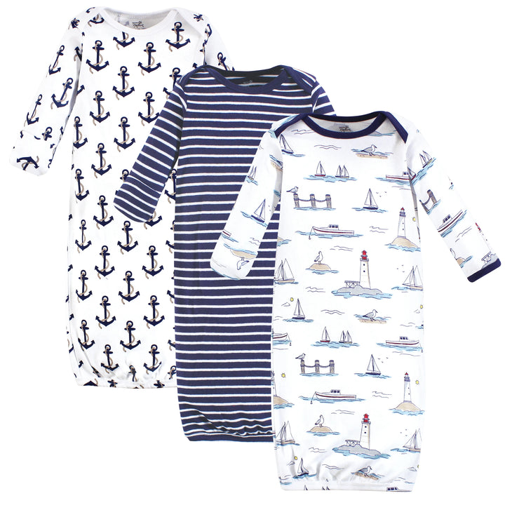 Lighthouse Seagull Organic 3pk Gown Set