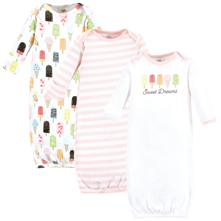 Popsicle Organic 3pk Kimono Gown Set