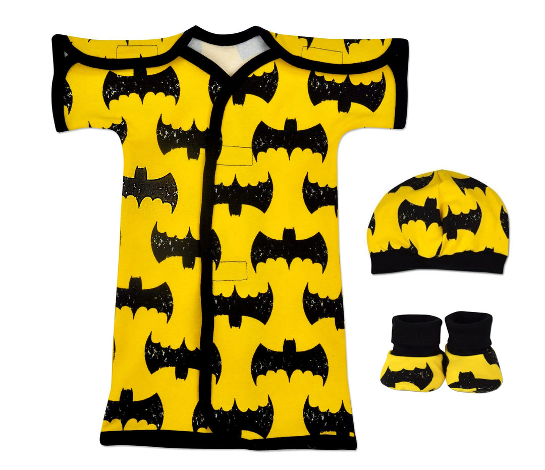 Bat Boy Cotton NICU Gown