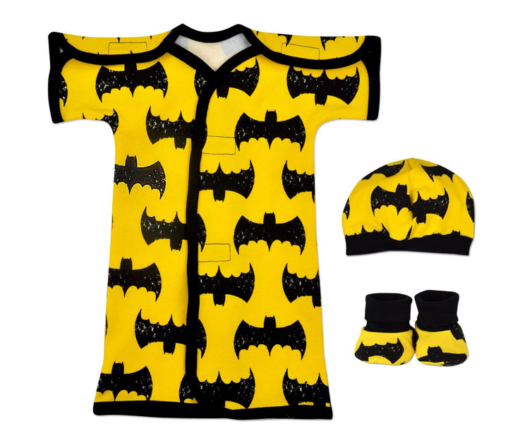Bat Boy Cotton NICU Gown