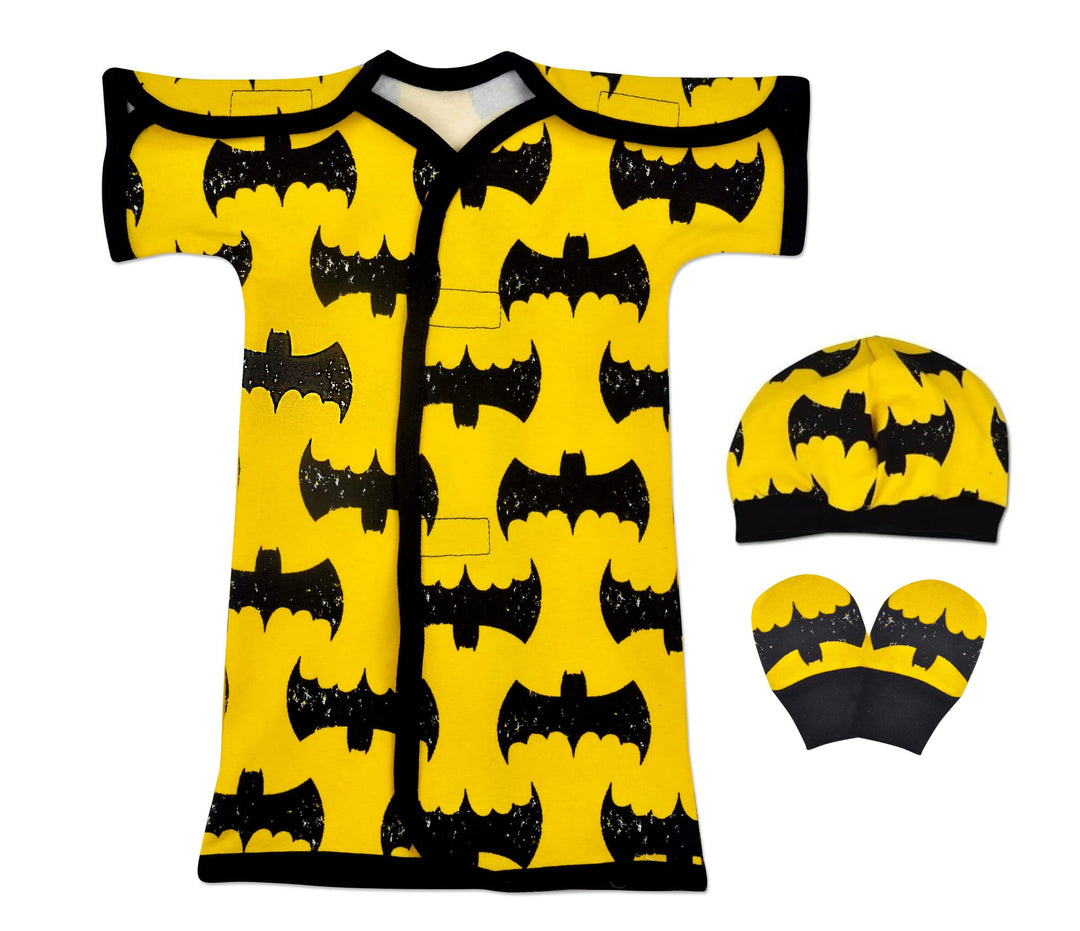 Bat Boy Cotton NICU Gown