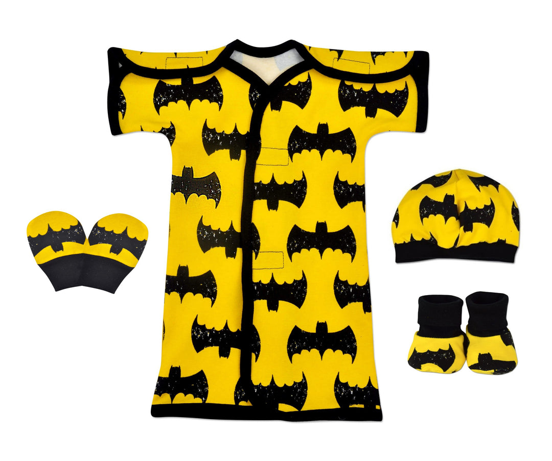 Bat Boy Cotton NICU Gown