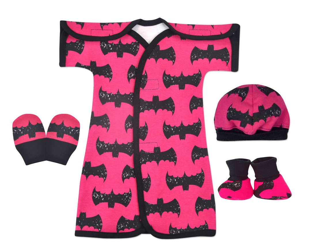 Bat Girl Cotton NICU Gown