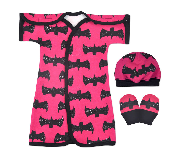 Bat Girl Cotton NICU Gown