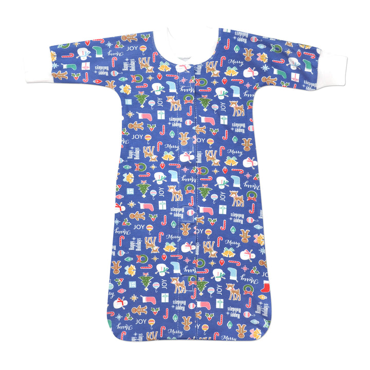 Happy Holidays Blue Sleep Sac