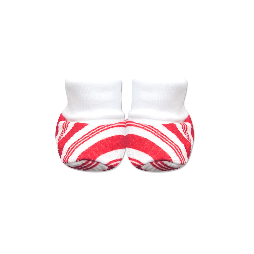 Candy Cane Stripe Booties