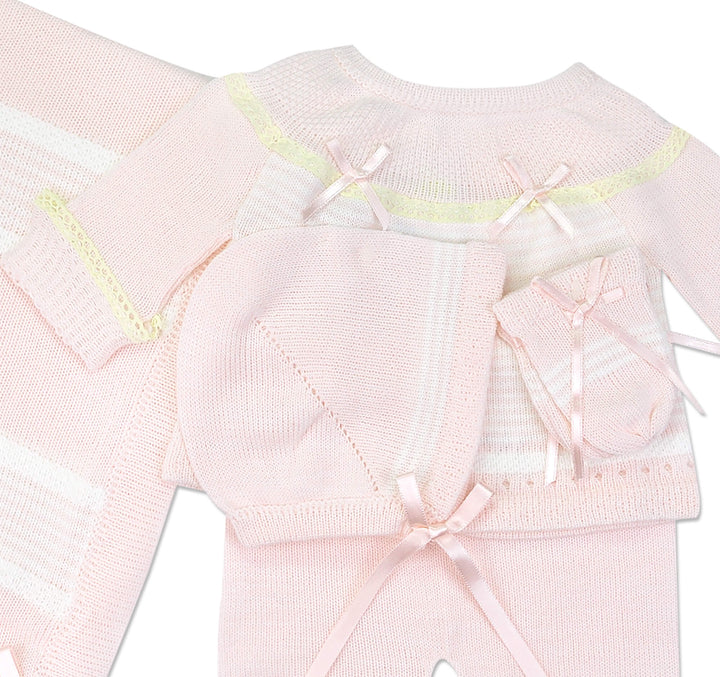 Pink  4pc. Sweater Knit Set