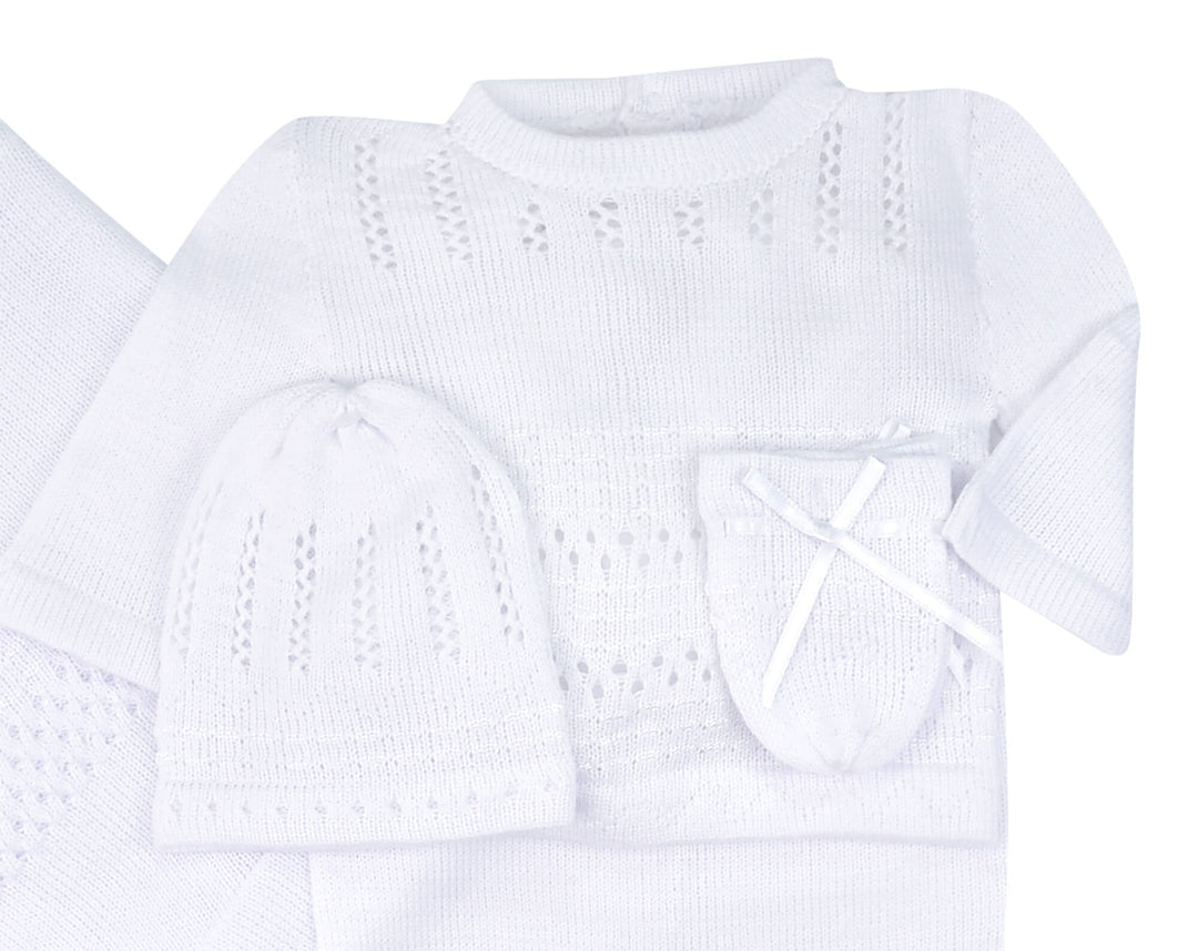 White 4pc Sweater Knit Set