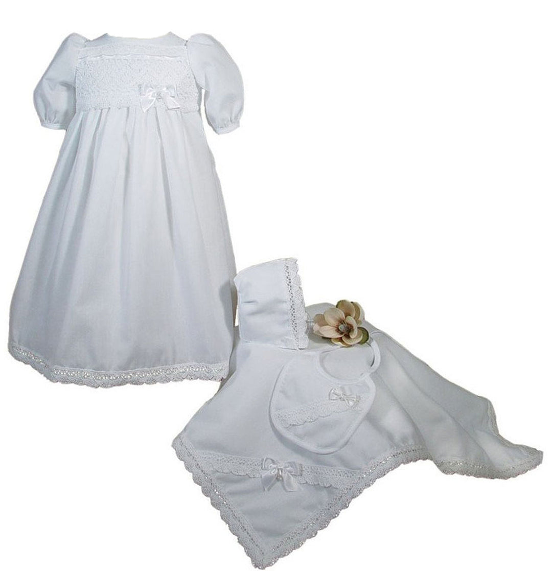 Cluny Lace Gown Christening Set Cluny Lace Gown Christening Set
