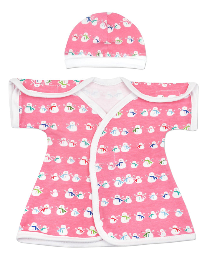 Snow Girl Stretch Cotton NICU Dress