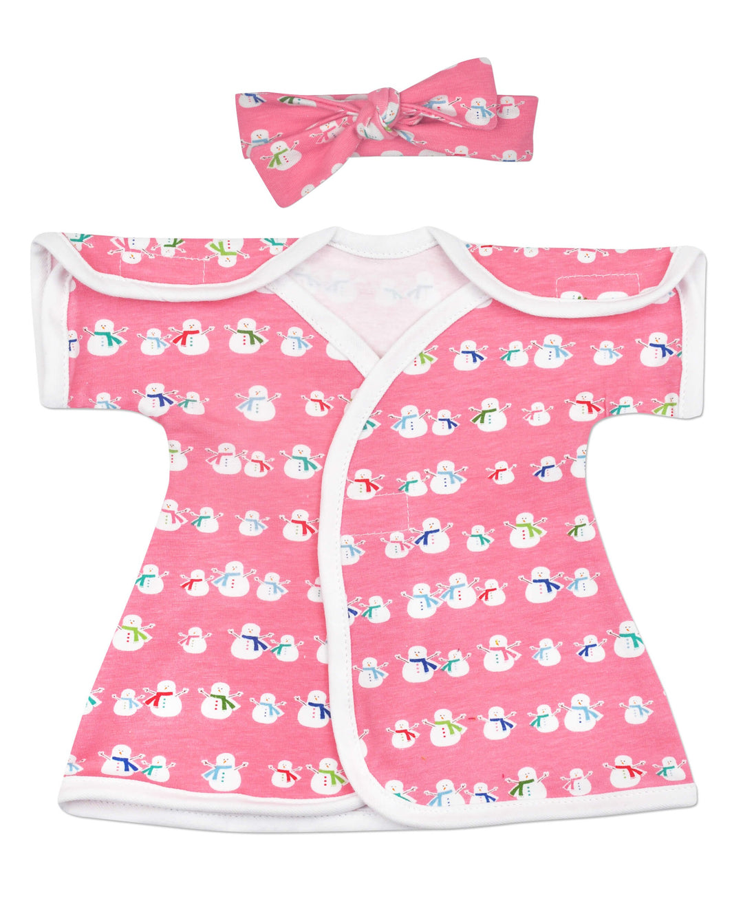 Snow Girl Stretch Cotton NICU Dress
