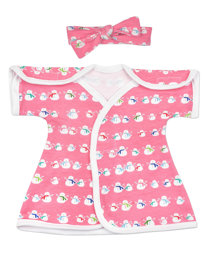 Snow Girl Stretch Cotton NICU Dress
