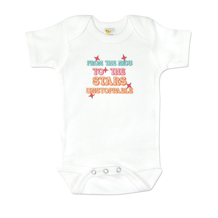 "From The NICU To The Stars Unstoppable"  S/S Bodysuit