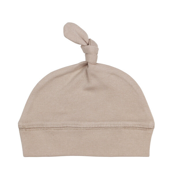 Oatmeal Organic Knotted Cap