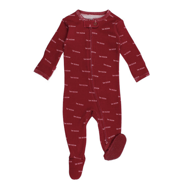 Be Mine Organic 2-Way Zipper Footie