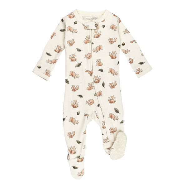 Foxy Organic 2-Way Zipper Footie