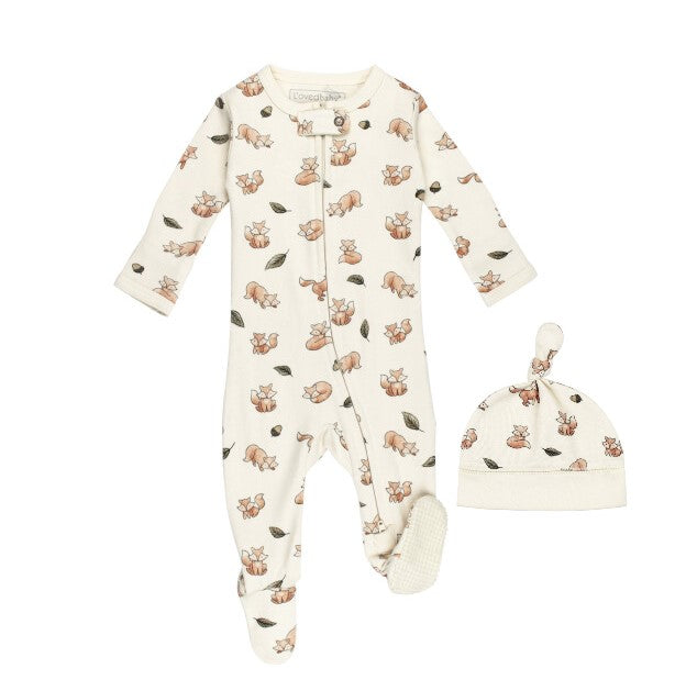 Foxy Organic 2-Way Zipper Footie