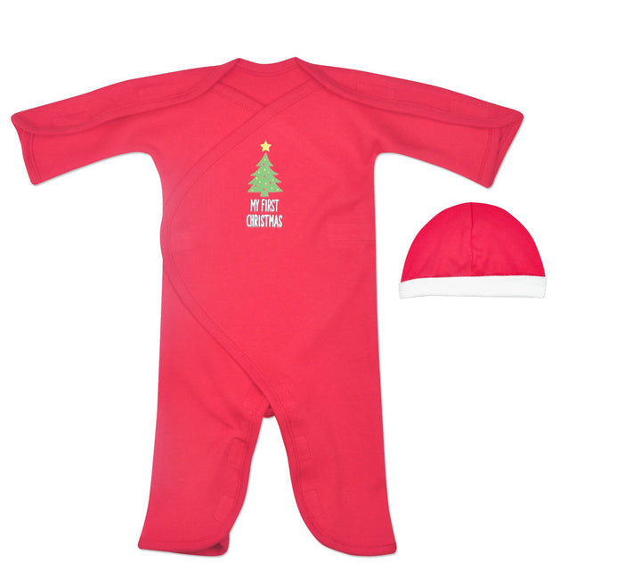 "My First Christmas" Cotton Long Sleeve NIC-Jumpsuit
