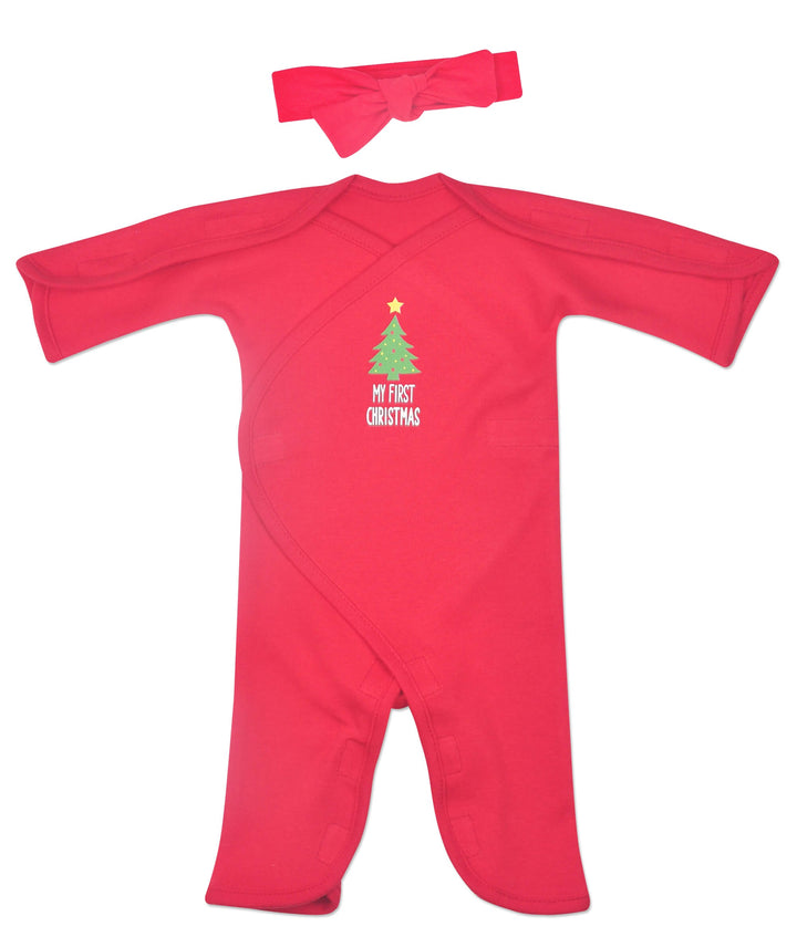 "My First Christmas" Cotton Long Sleeve NIC-Jumpsuit