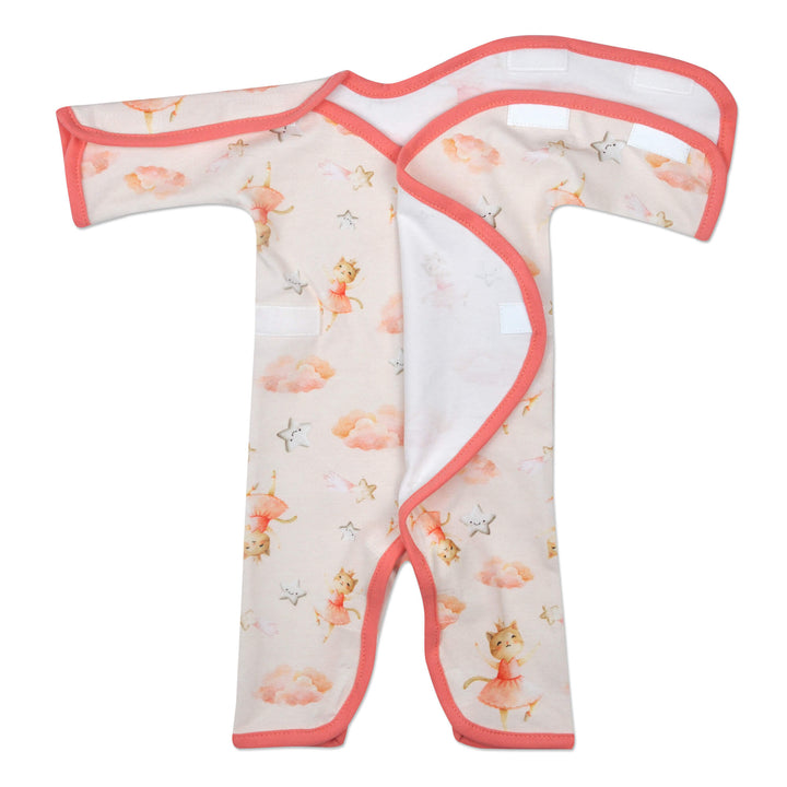 Dancing Kitty Stretch Cotton Long Sleeve NIC-Jumpsuit