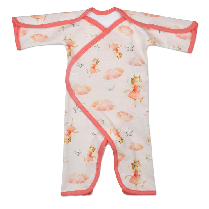 Dancing Kitty Stretch Cotton Long Sleeve NIC-Jumpsuit