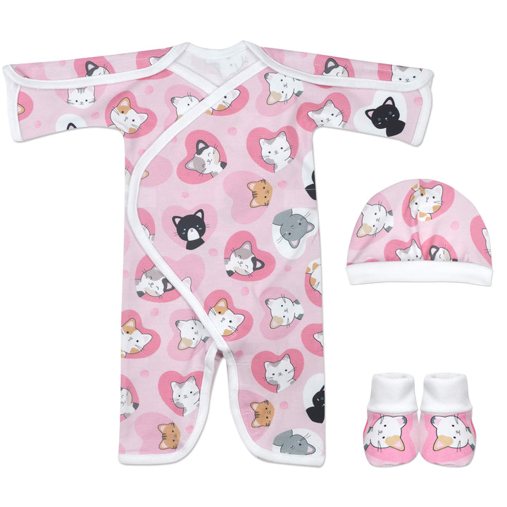 Kitty Love Stretch Cotton Long Sleeve NIC-Jumpsuit