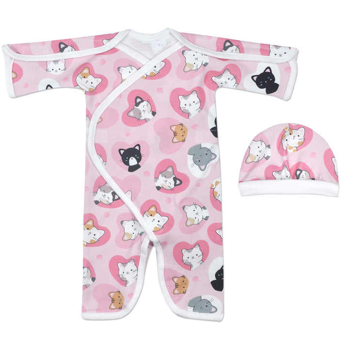 Kitty Love Stretch Cotton Long Sleeve NIC-Jumpsuit