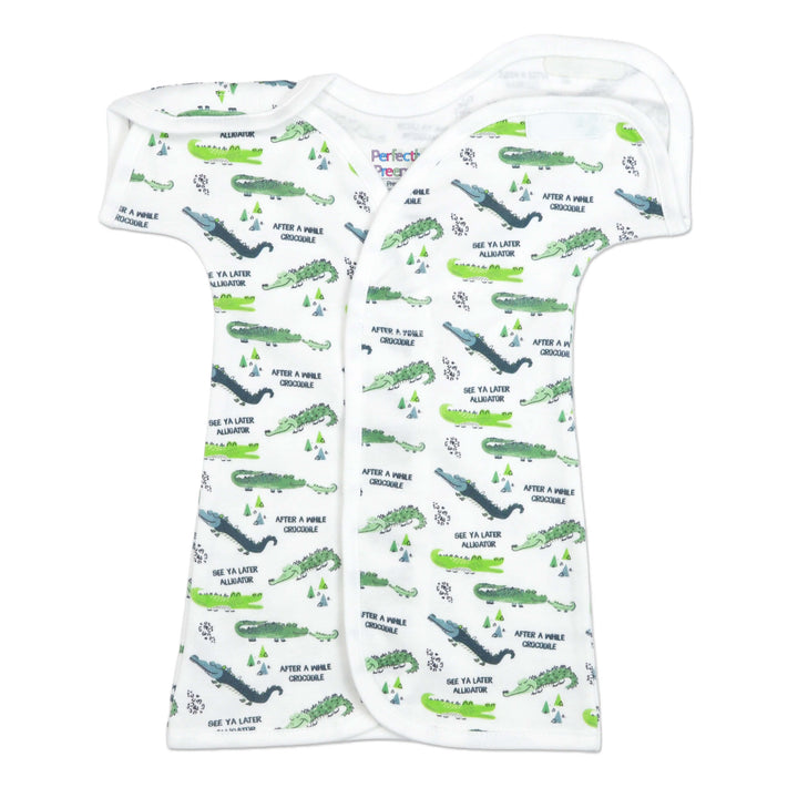 Sea Ya Later Alligator Cotton NICU Gown