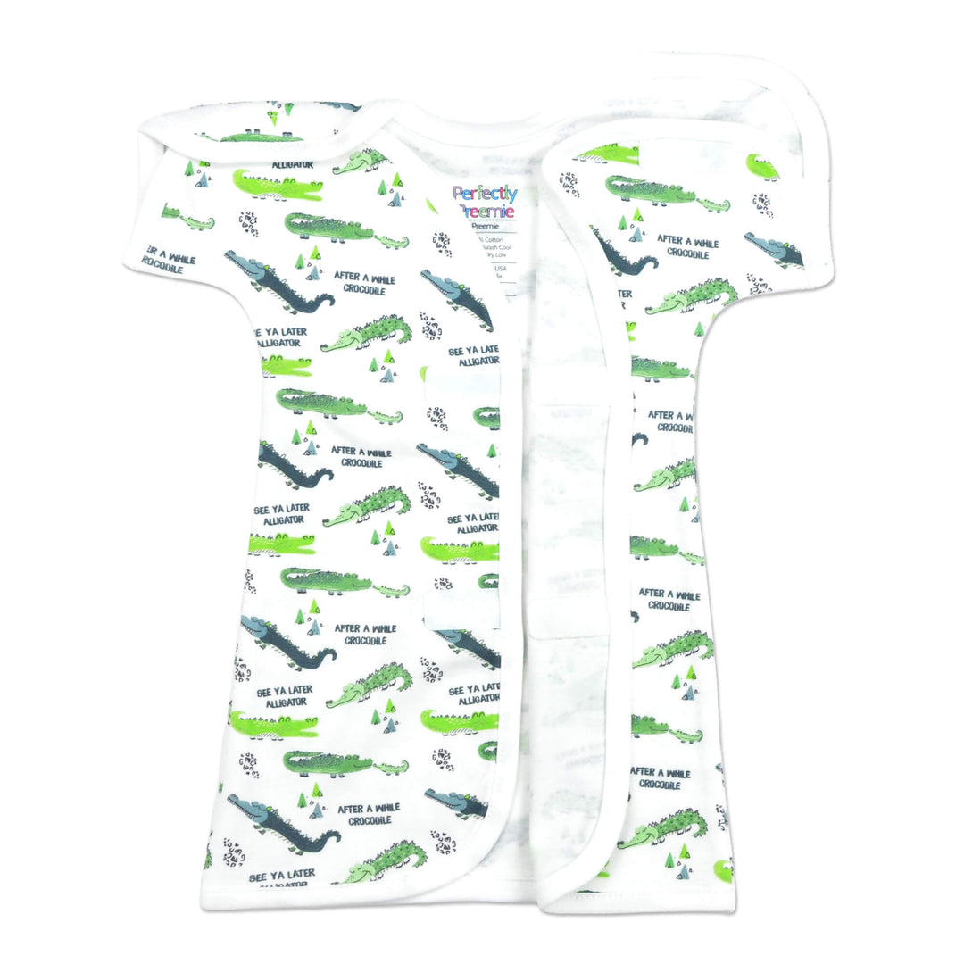 Sea Ya Later Alligator Cotton NICU Gown