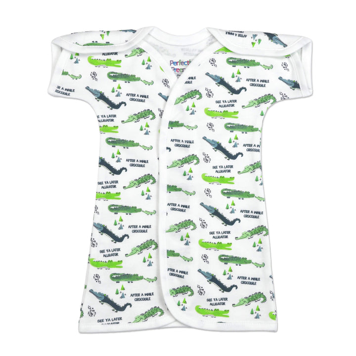 Sea Ya Later Alligator Cotton NICU Gown