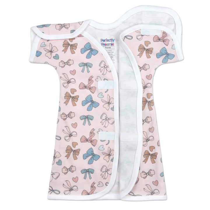 Bows Cotton NICU Gown