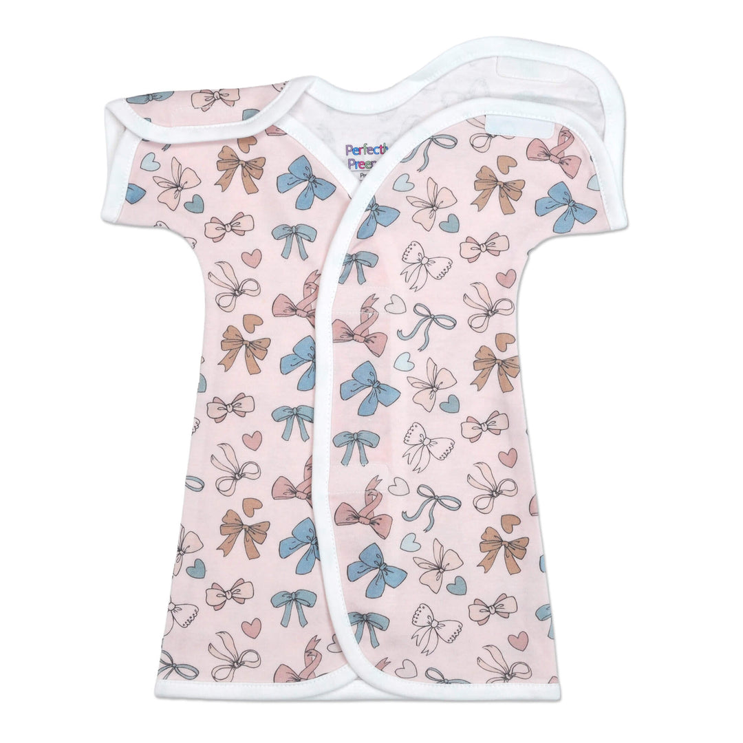 Bows Cotton NICU Gown