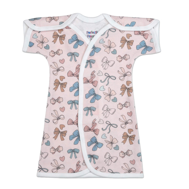 Bows Cotton NICU Gown