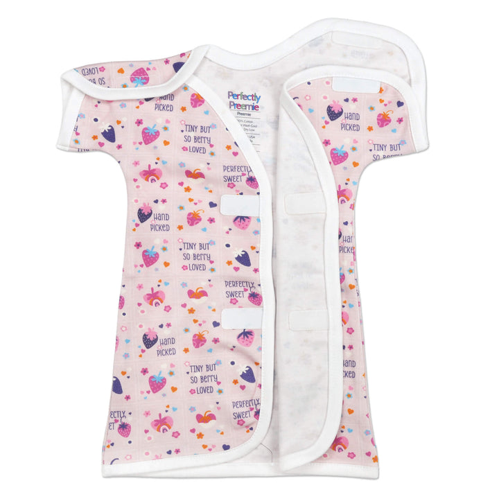 Berry Sweet Cotton NICU Gown