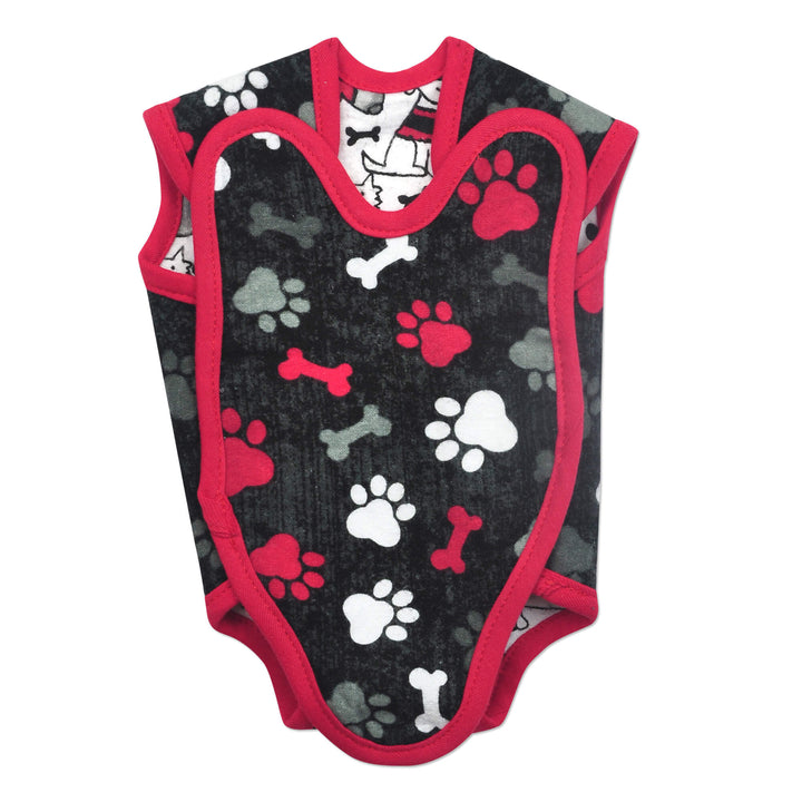 Paw Prints Reversible NIC-Suit Bodysuit-Irregular