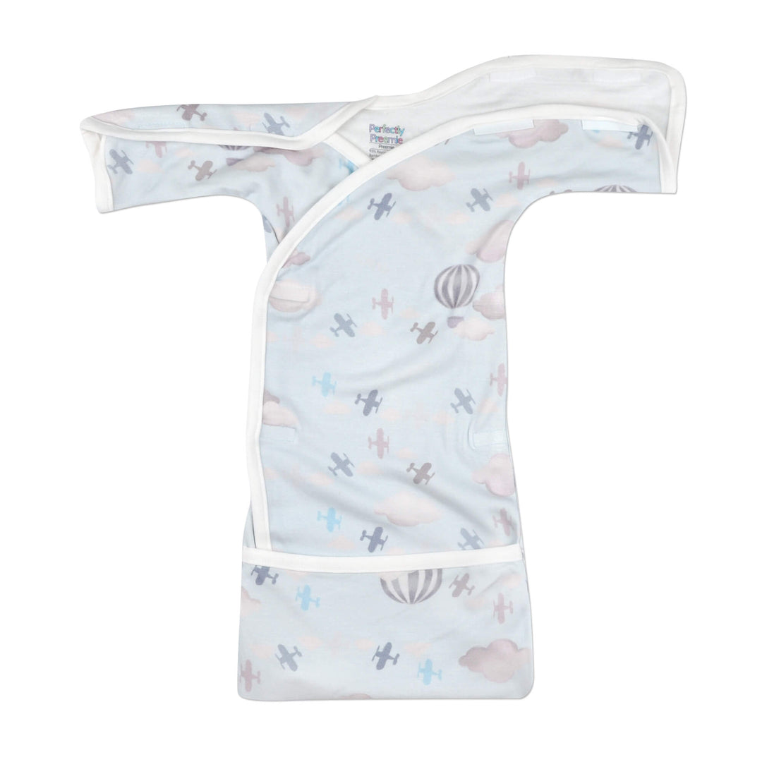 The open shoulders and the fold-up bottom all add up to a favorite preemie sleeper.