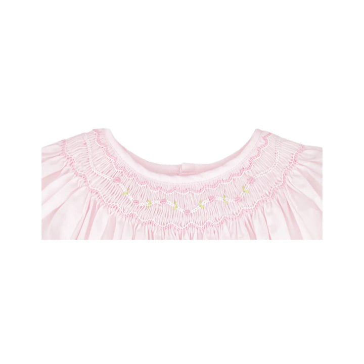 Pink Bishop Smocked Dress & Bonnet Set