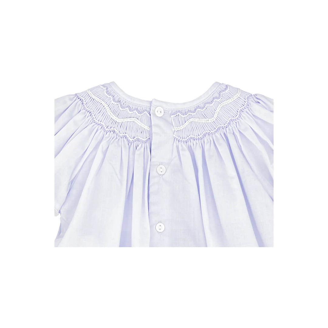 Lavender Bishop Smocked Dress & Bonnet Set