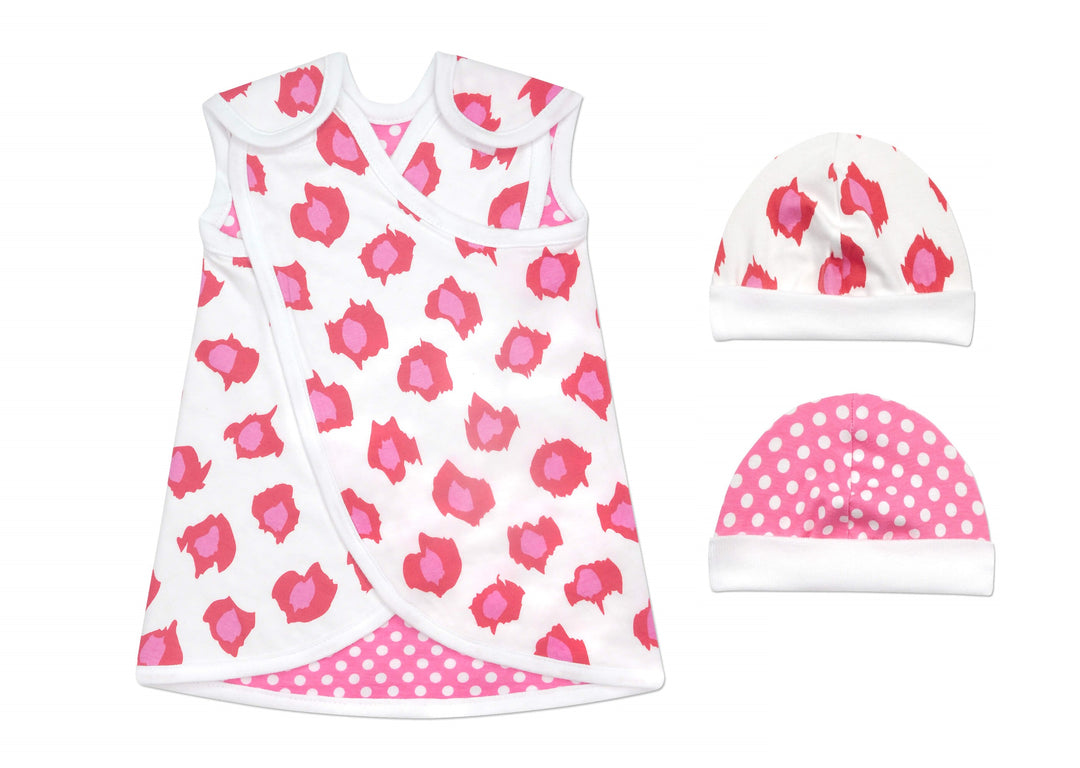 Pink Polka Dot Leopard NIC-Dress