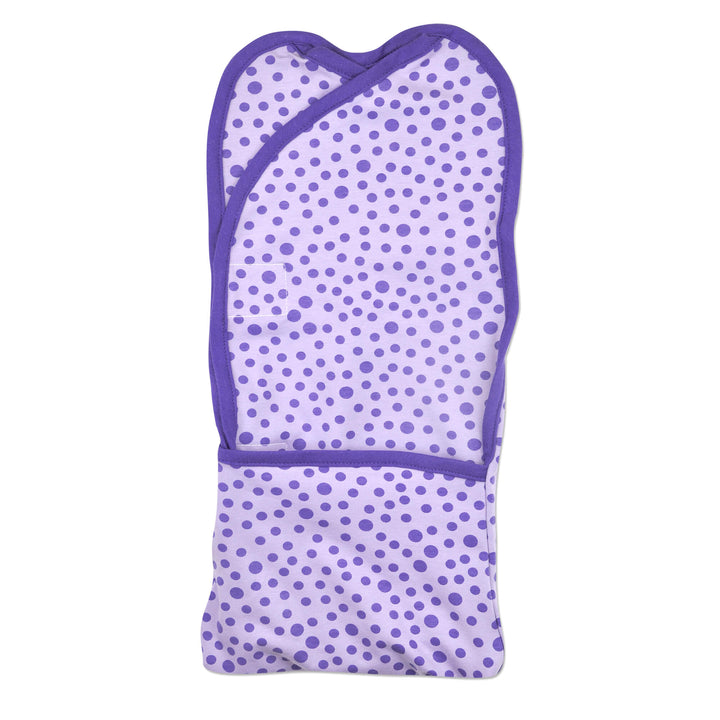 Purple Polka Dot Pea Pod Swaddler