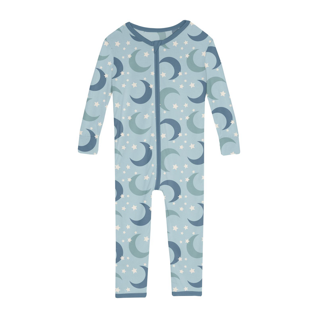Spring Sky Moon and Stars Convertible Sleeper with Zipper