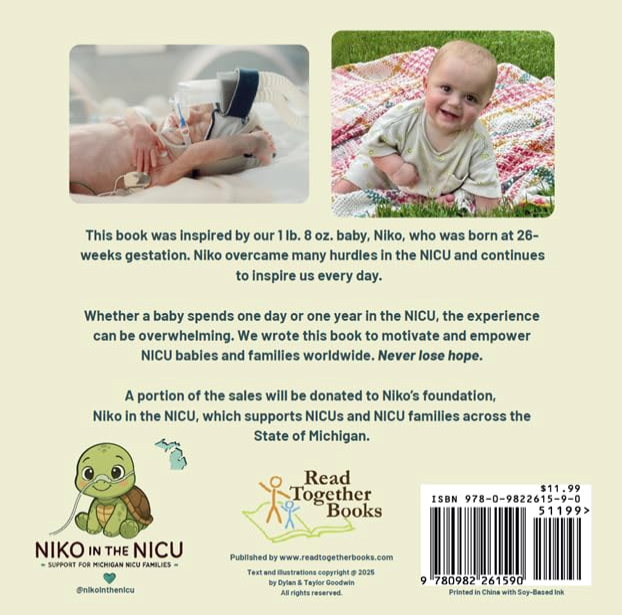 Niko in the NICU Book