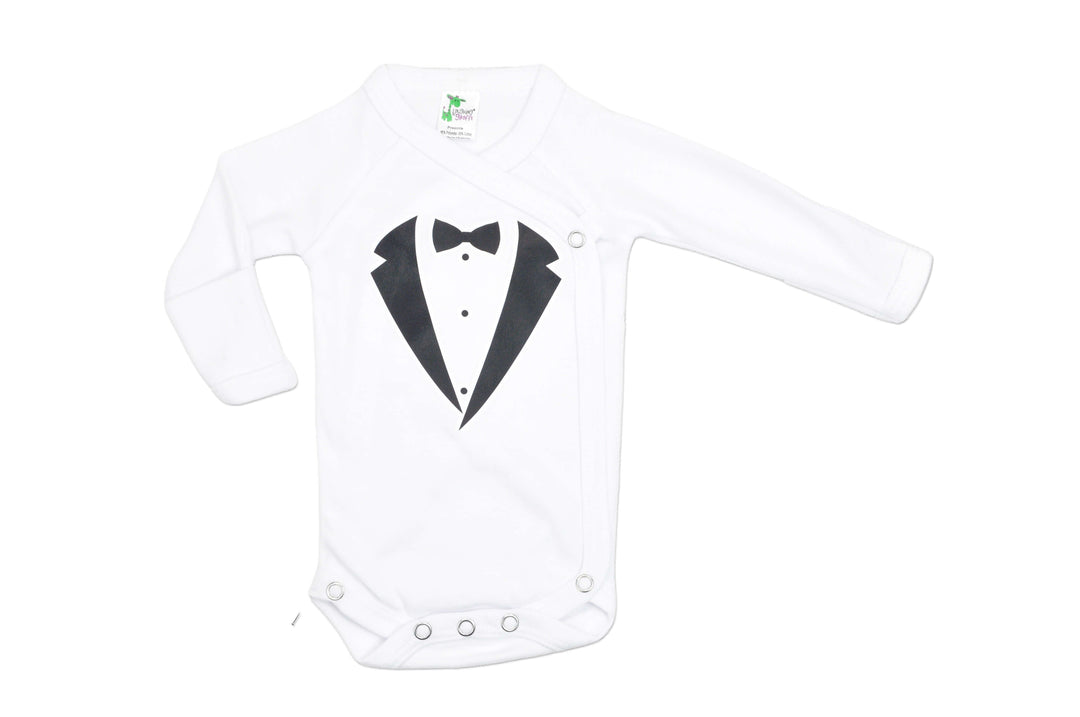 Tuxedo Kimono L/S Bodysuit