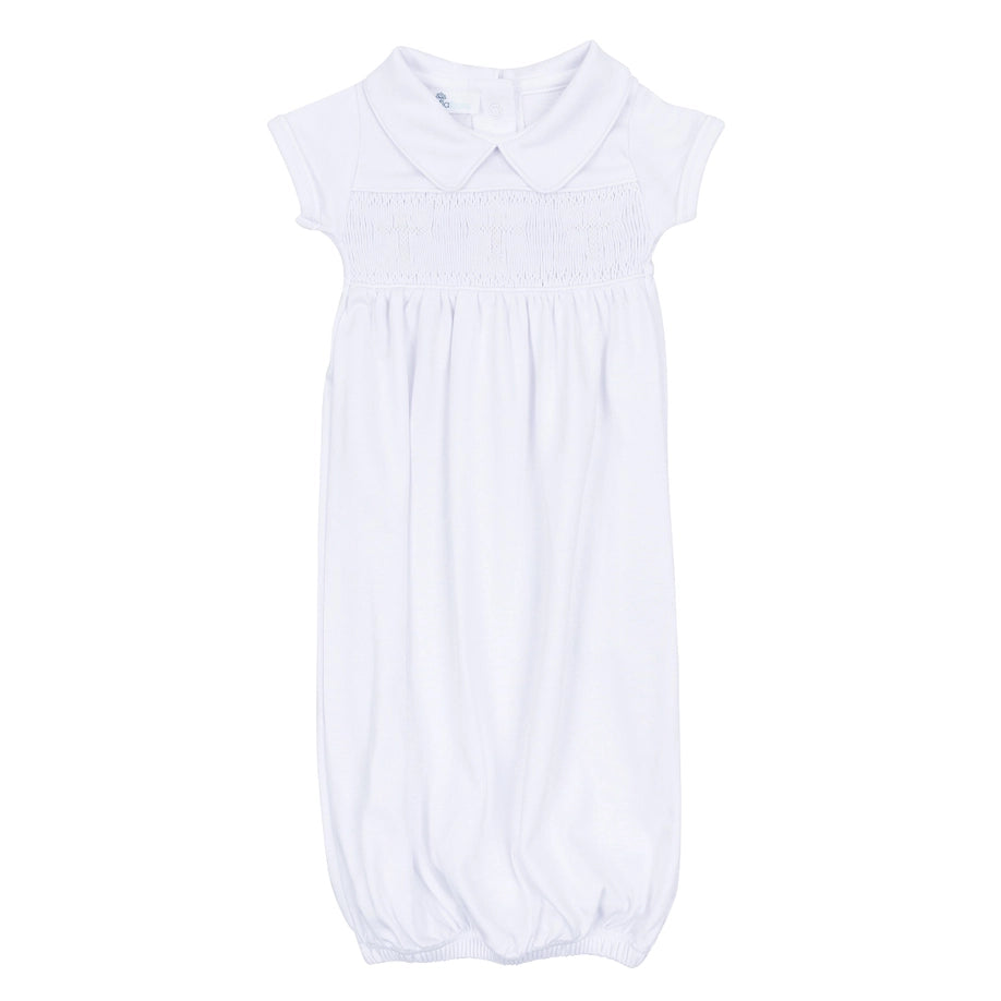 Forever Blessed Smocked White Gown