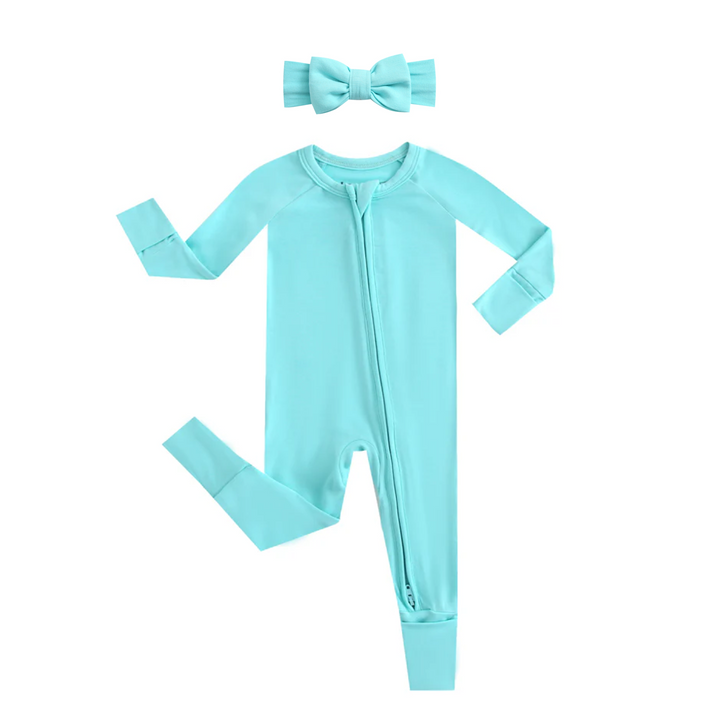 Luxie Turquoise NICU Romper
